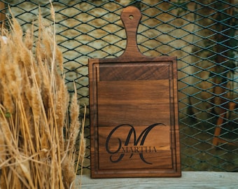 Charcuterie Board, Custom Cutting Board, Engraved Wood Board, Personalized Cutting Board, Letter Cutting Board, Monogram Cutting Board