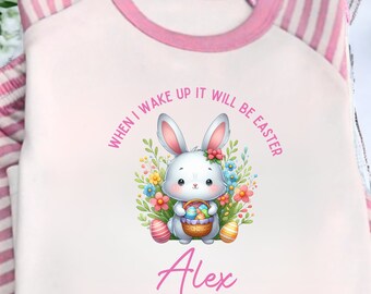 Easter PJs, Children's Personalised PJ's, Easter pyjama, Easter Pjs, Personalised Easter pyjamas, Kids Easter Pjs