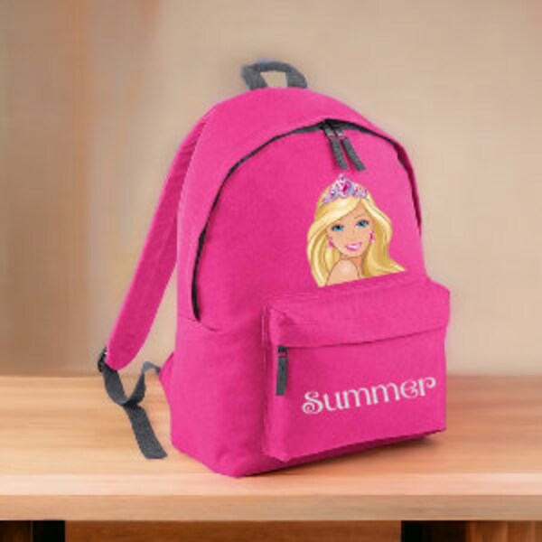 Personalised Barbie School Nursery Reception Bag | Kids Backpack | Kids Rucksack | Changing Bag | Sports Bag