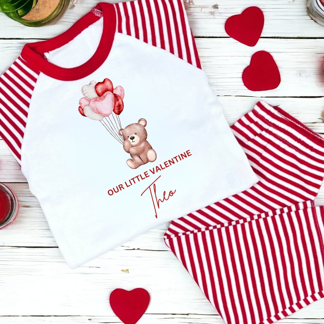 Valentine's Pjs, Valentine Pj's, Valentine Pyjama, Mummy's Valentine