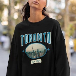 Toronto Shirt Toronto Sweatshirt Toronto Sweater Toronto Print Canada Sweatshirt Toronto Vintage Aesthetic Crewneck