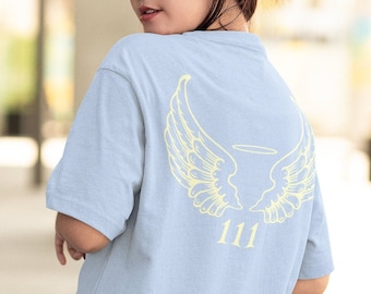 Camiseta con el número de ángel 111 Camiseta personalizada con el número de ángel Camiseta estética con el número de ángel Ropa con el número de ángel 222 Números de ángel