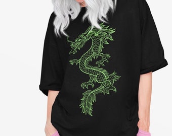 Ropa Egirl, ropa urbana Cyber Y2k, ropa de los años 2000, ropa alternativa, camiseta de dragón, camiseta Egirl, camiseta Eboy, ropa Y2K para hombre, estilo tatuaje