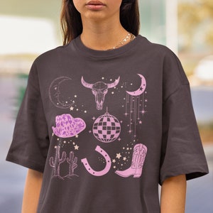 Space Cowgirl Cosmic Cowgirl Western Shirt Cowgirl Shirt Space Cowboy Disco Cowgirl Shirt Cowgirl Costume Cowgirl Bachelorette Outfit