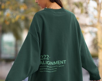 222 Angel Number Sweatshirt Manifestation Sweater Angel Aesthetic Angel Numbers Angel Number Shirt Angel Number Clothes Alignment Sweater