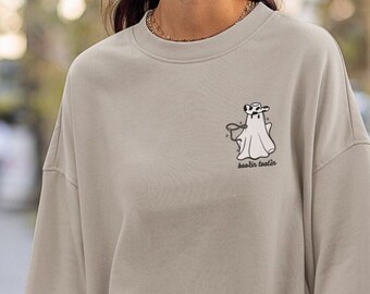 Western Rootin Tootin Halloween Cowgirl Rodeo Cowboy Halloween Crewneck Ghost Sweatshirt Halloween Sweatshirt Cowgirl Sweatshirt Spooky