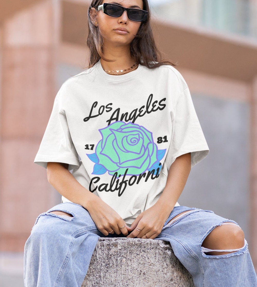 Los Angeles Shirt La Shirt California Shirt Oversized Shirt Vsco Shirt Preppy Shirt Preppy Clothes Tattoo Style Y2K Shirt Tattoo Shirt Donuink Store