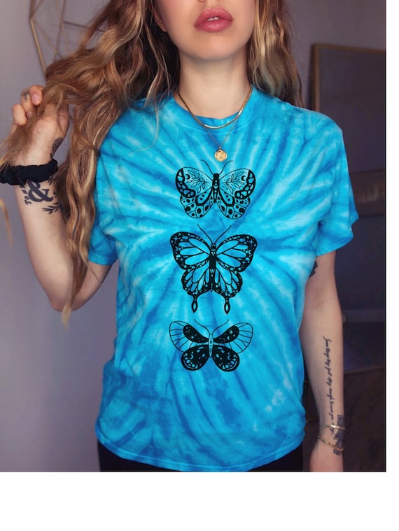 tie dye butterfly t shirt