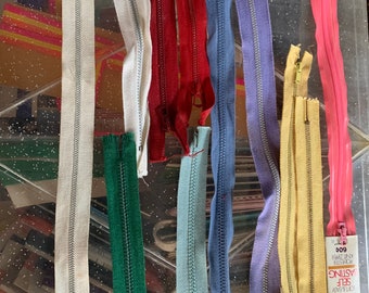 Lot of Vintage Zippers