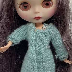 Hand Knit Merino Wool Oversized Sweater for Blythe Doll