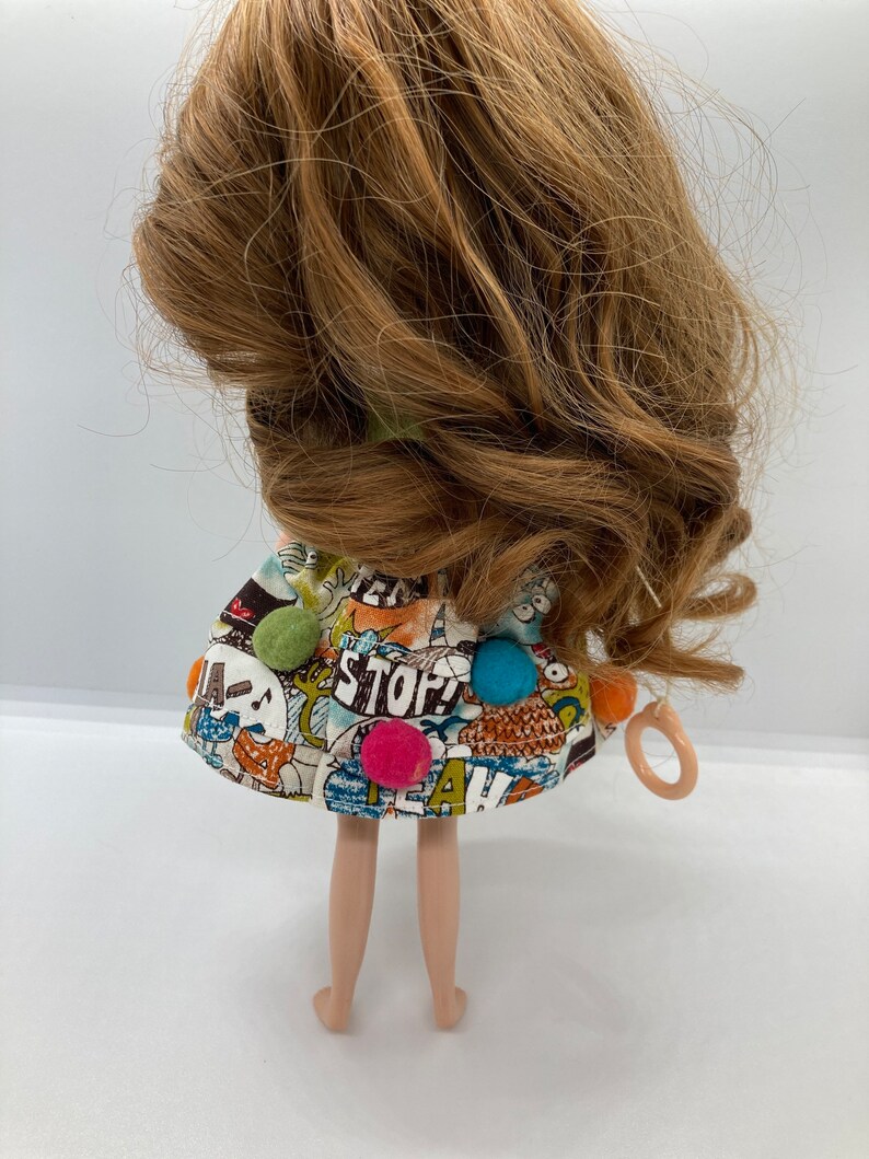 Cotton Monster Party Dress for Blythe Doll bild 5