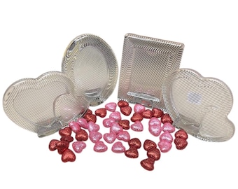 Juego de 4 marcos de fotos vintage de cristal tallado Mikassa para decoración de bodas.