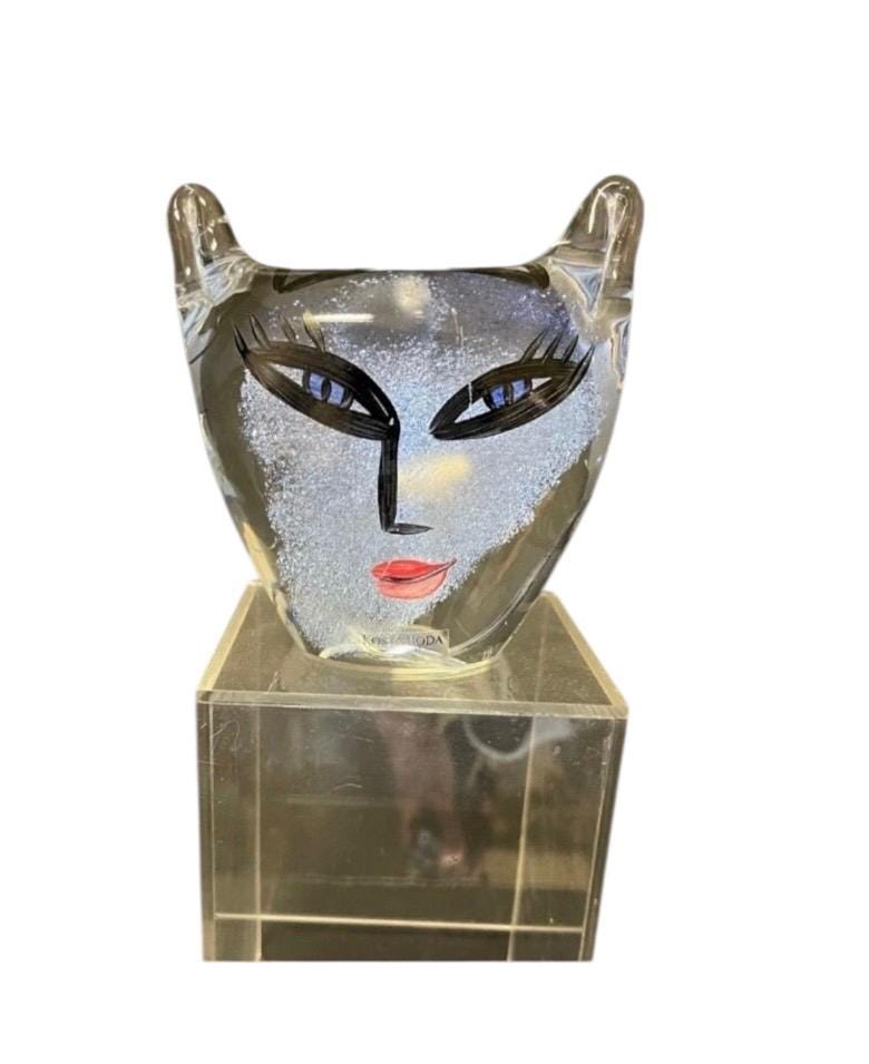 Kosta Boda Glass Face - Etsy