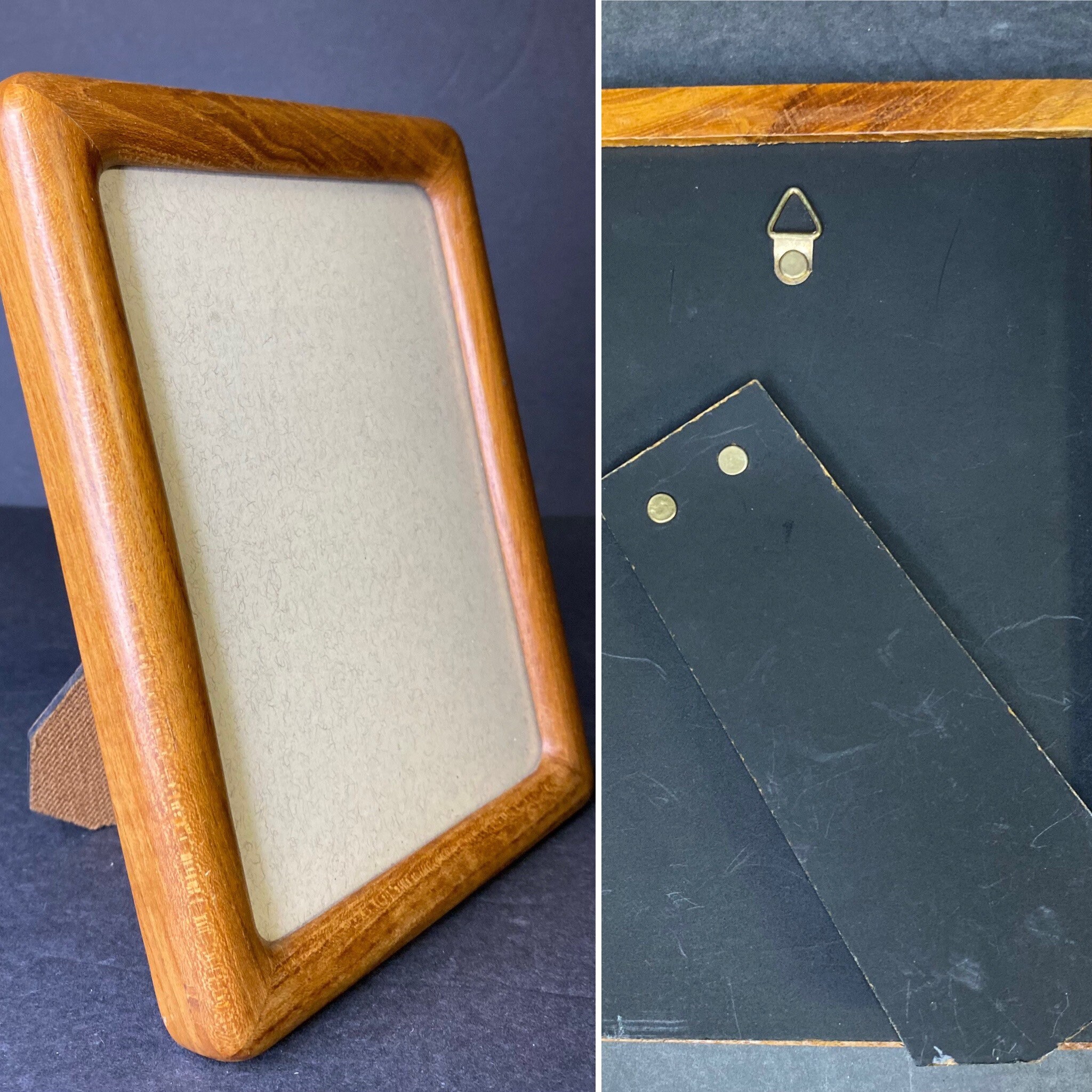 Teak 5 X 7 Easel Back Frames Etsy