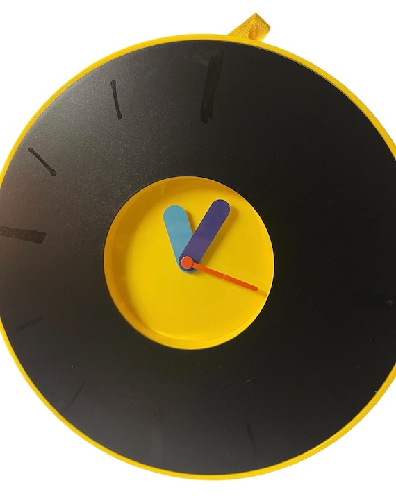 Pladdra IKEA Yellow|Black Pop Art Wall Clock.