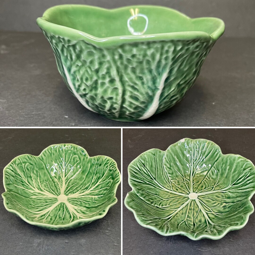 Majolica Cabbage Bowls Sold Individually Etsy
