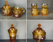 Vintage Fostoria Coin Glass Amber