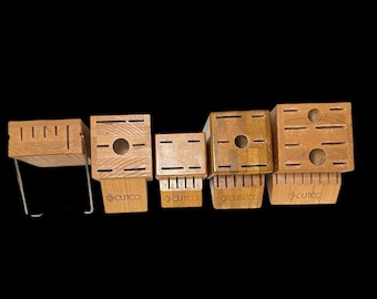 CUTCO Knife Block: USA Made Oak Multi-Slot Organizer