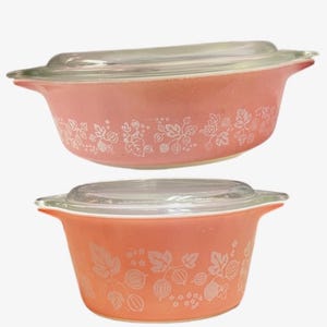 Pyrex リフリジレーター　M２個　Ｓ４個　グーズベリー Pyrex Gooseberry Refrigerator Dishes - Etsy