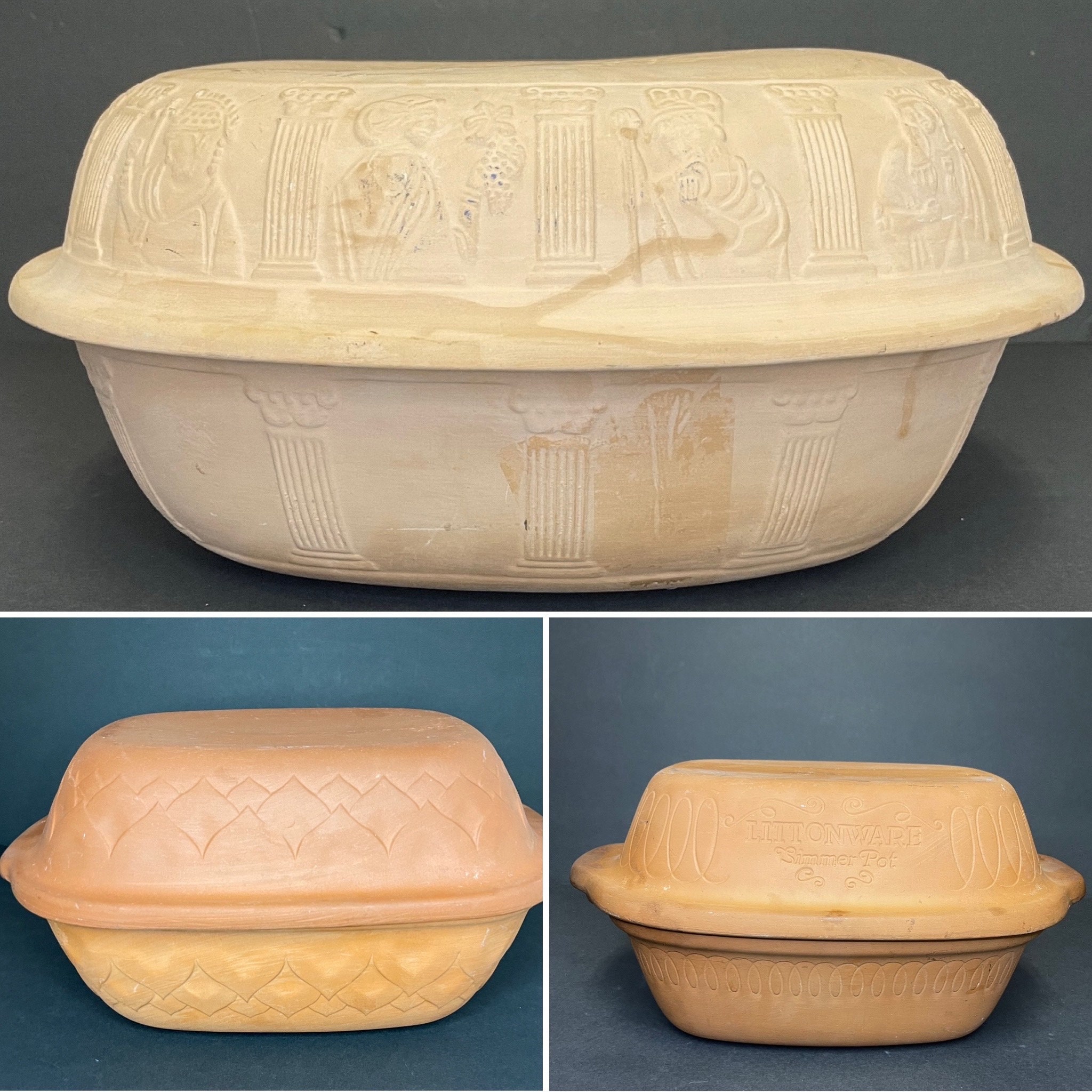 Rectangular Bread Mould, Glazed Clay Bread Baker