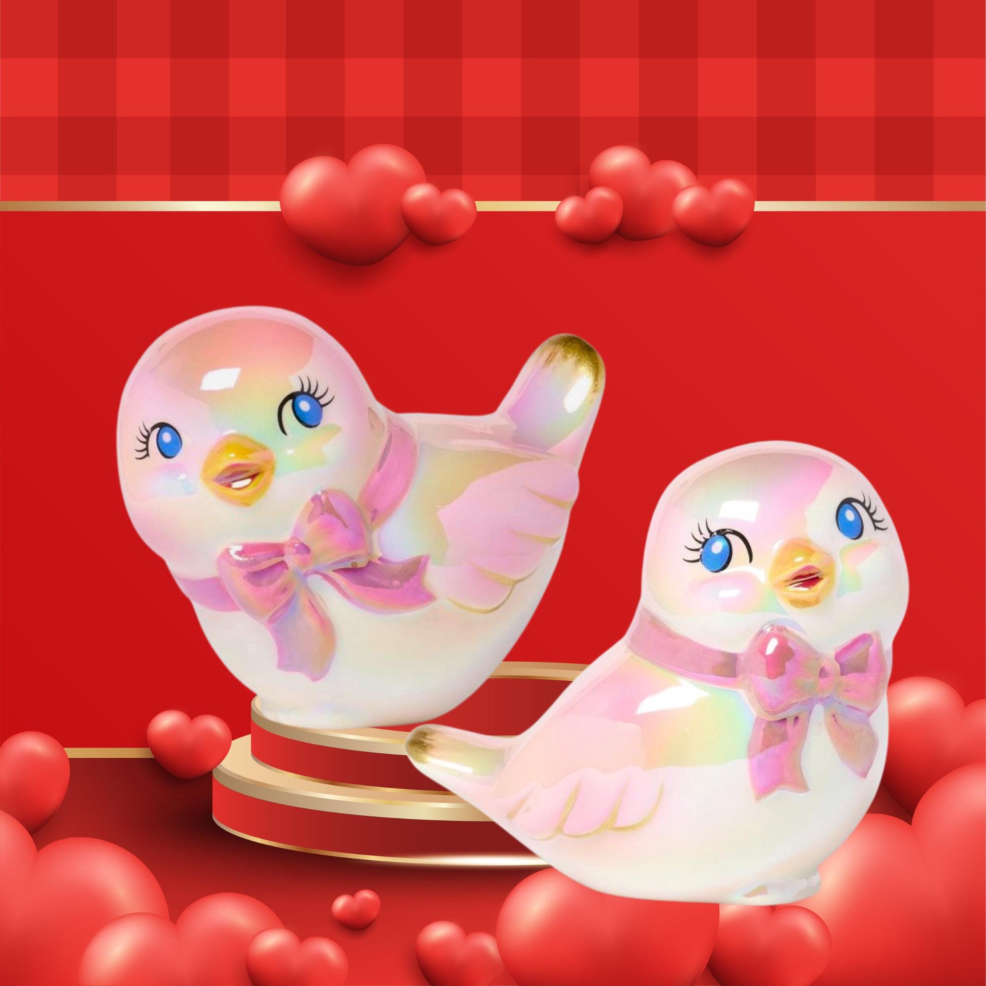 2026 Spritz Valentine's Day Ceramic Love Bird Set of 2 - Etsy