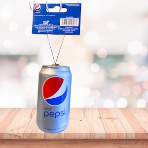 Diet Pepsi Decoupage Christmast Ornament
