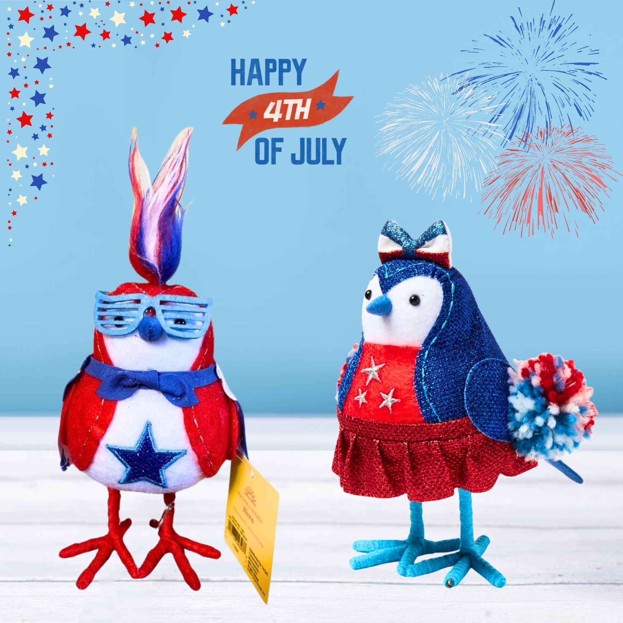2025 Target Featherly Friends Patriotic Summer Birds Set of 2 - Etsy