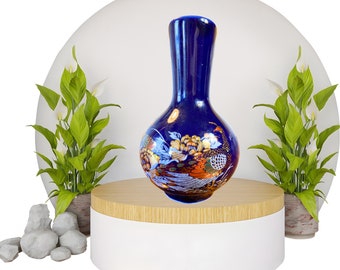 Mini vase paon vintage, 4" de haut