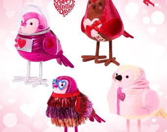 2026 Featherly Friends Valentine's Day Decorative Birds by Spritz