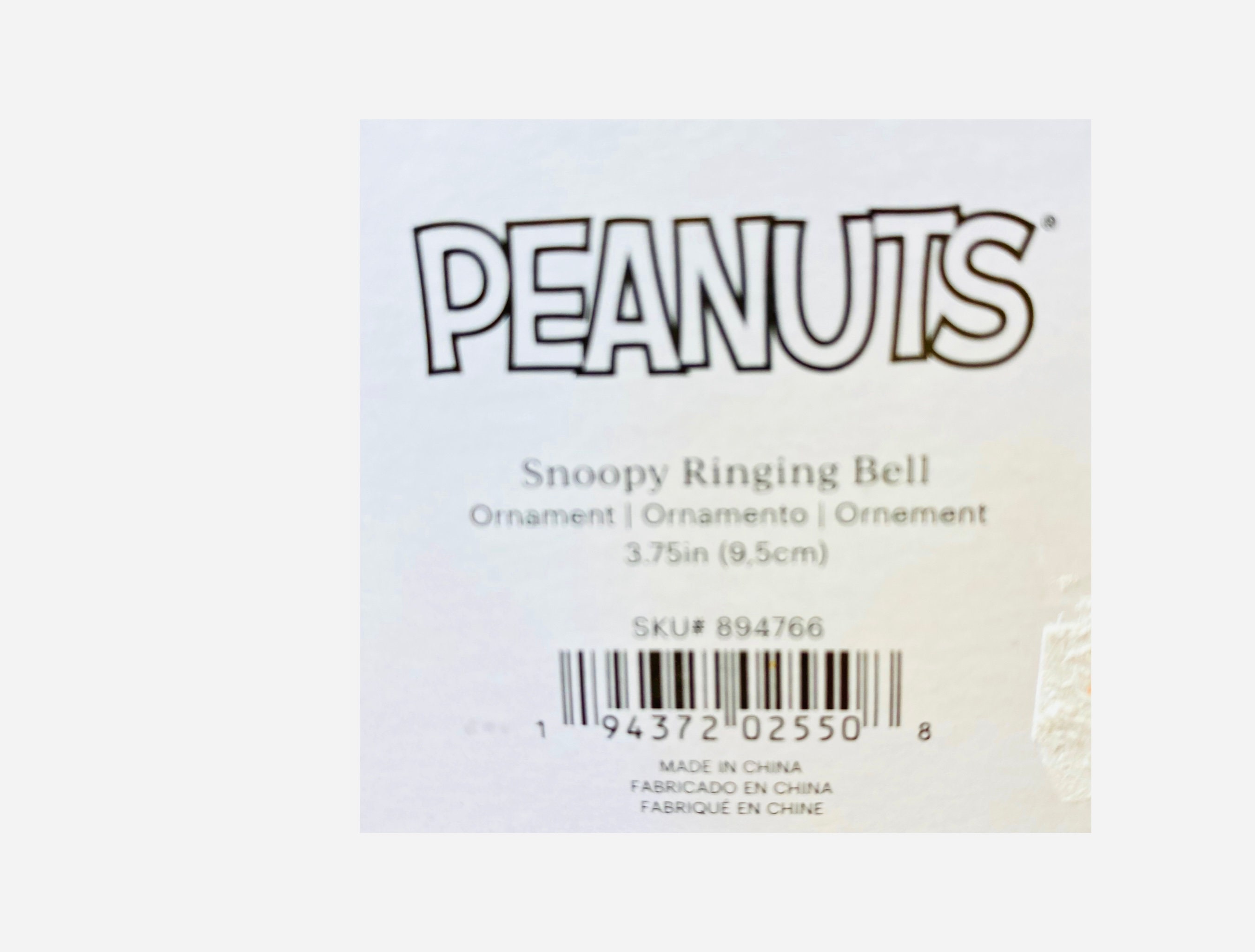 2023 Lenox Peanuts Snoopy Ringing Bell Ornament - Etsy Canada