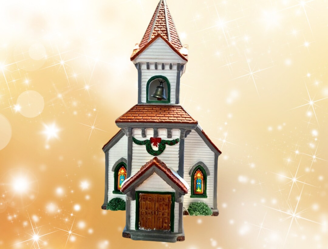 Lemax Chiesa St. Matteo LED – Villaggio Natalizio, Porcellana, 22 Cm, Batteria