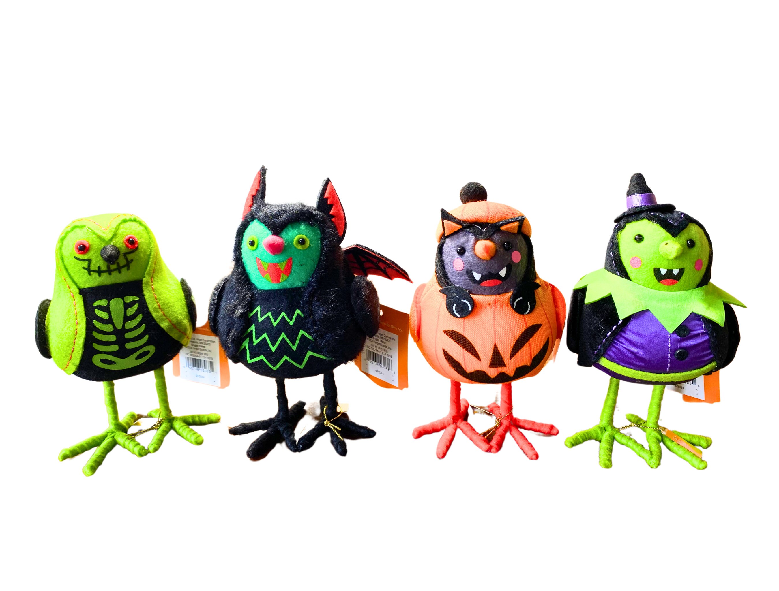 2024 Featherly Friends Felt Bird Halloween Figurines - Set of 8 - Etsy