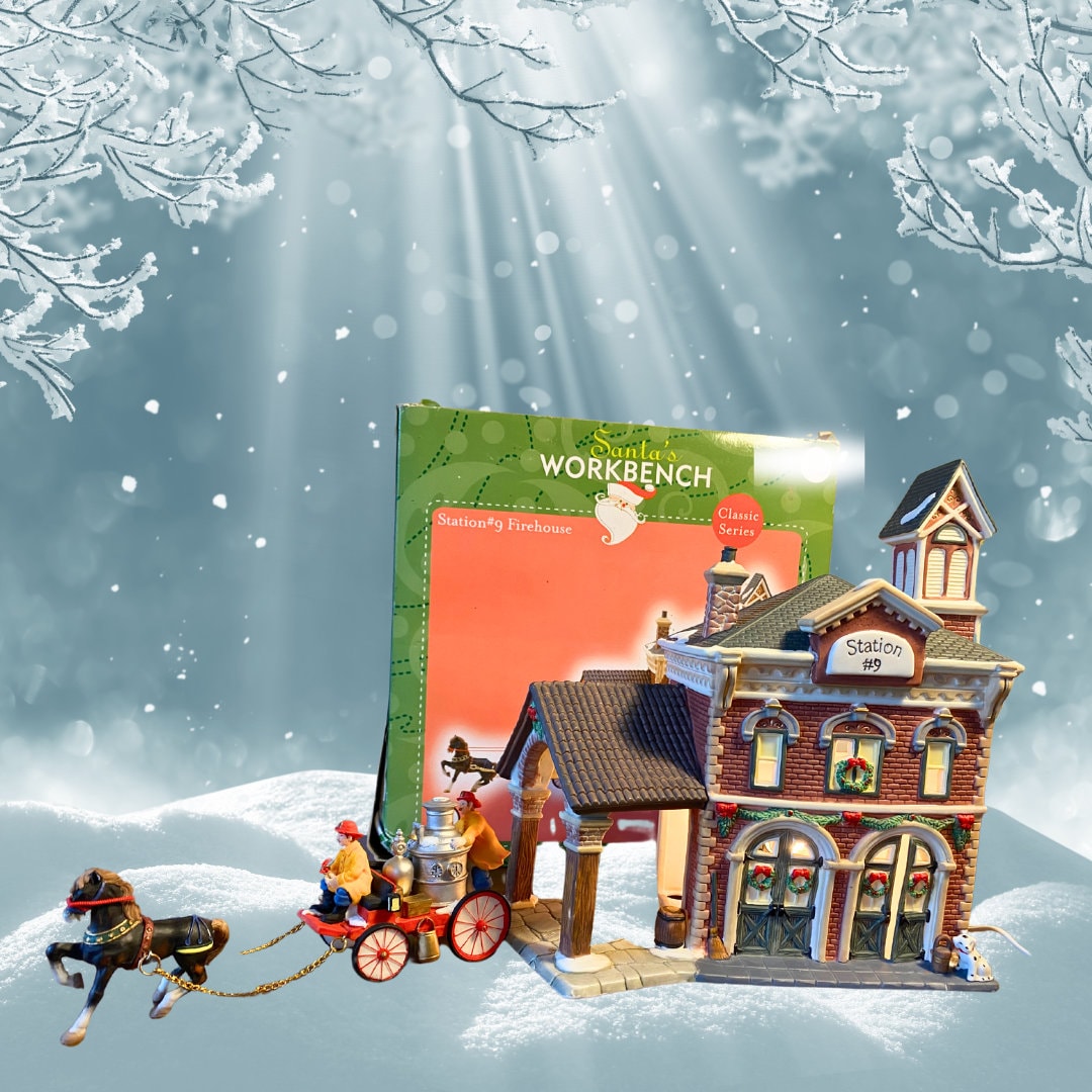 2002 Santa's Workbench Station #9 Firehouse - Etsy