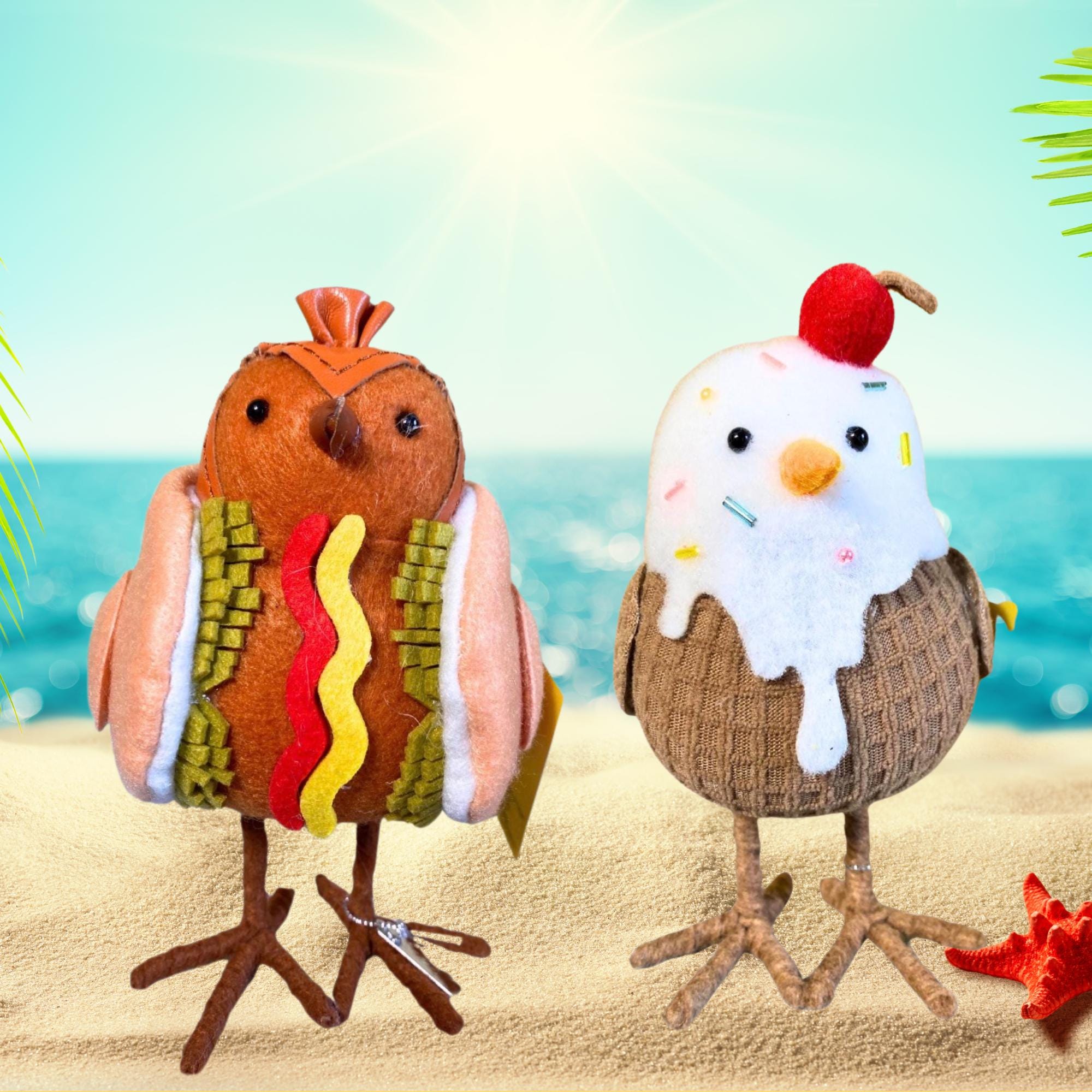 Target Sun Squad Featherly Friends Food Birds – Hot Dog & Ice