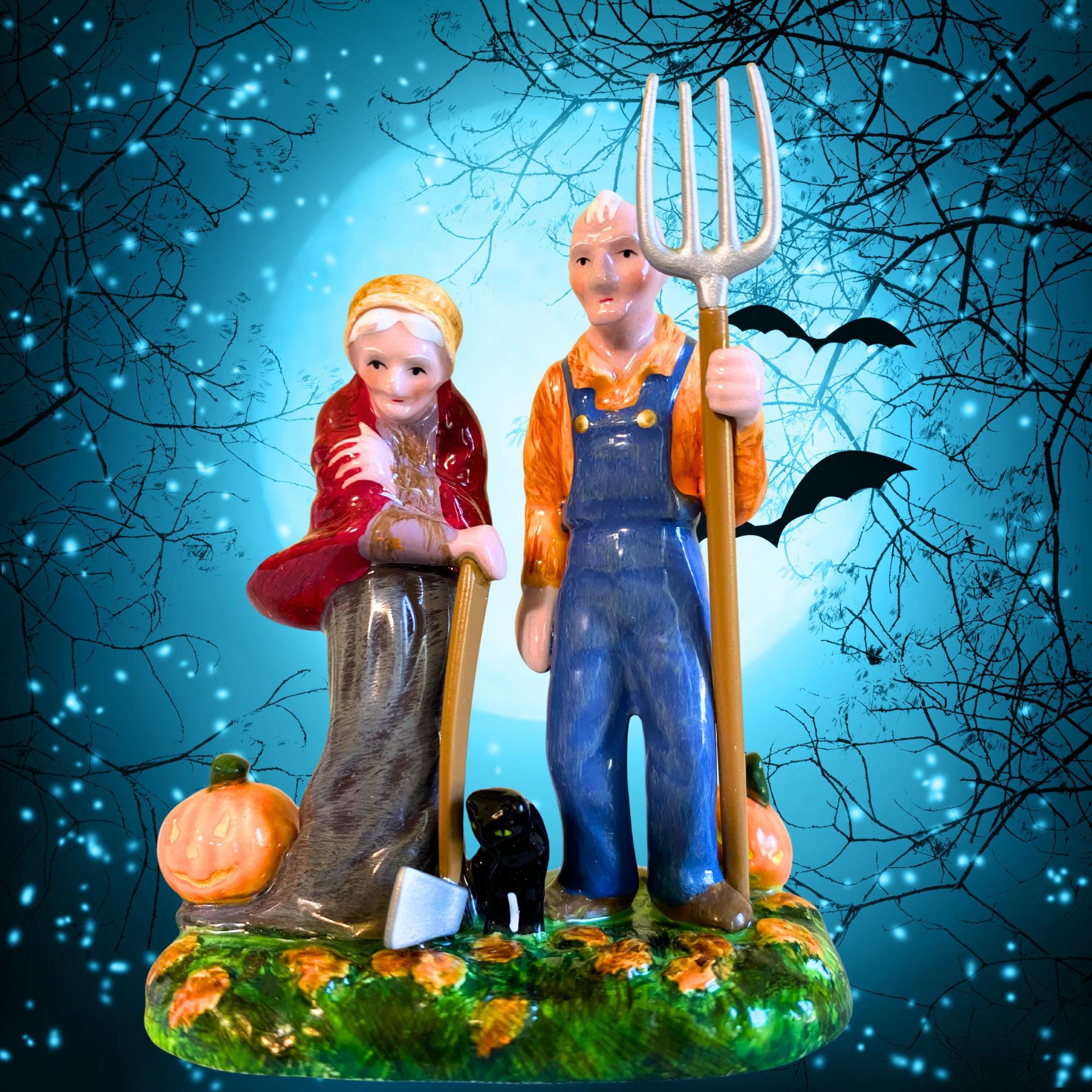もちもち様お取置きです。Ｎｏ．889 レジン ハロウィン お化け シマエナガ 2002 Department 56 Snow Village Halloween 