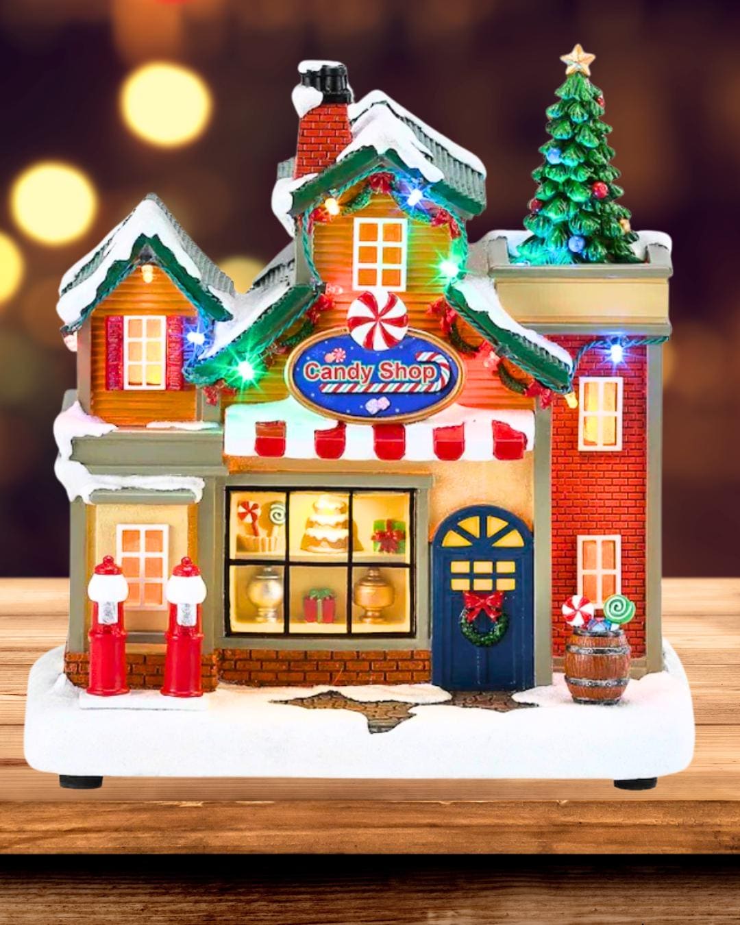 2025 Carole Towne Candy Shop Lighted Musical Village Scene - Etsy