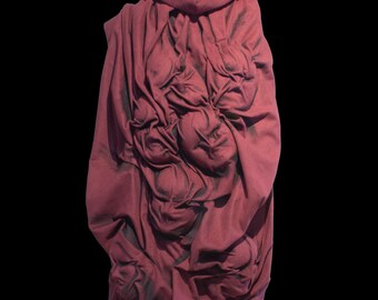 Hooded cloak with sculpted faces, the Angel of Death