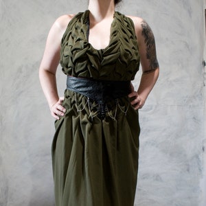 Forest witch dress, boho summer fashion, faeries dress, Gaia&#39;s garment from the Chaotic Nature collection