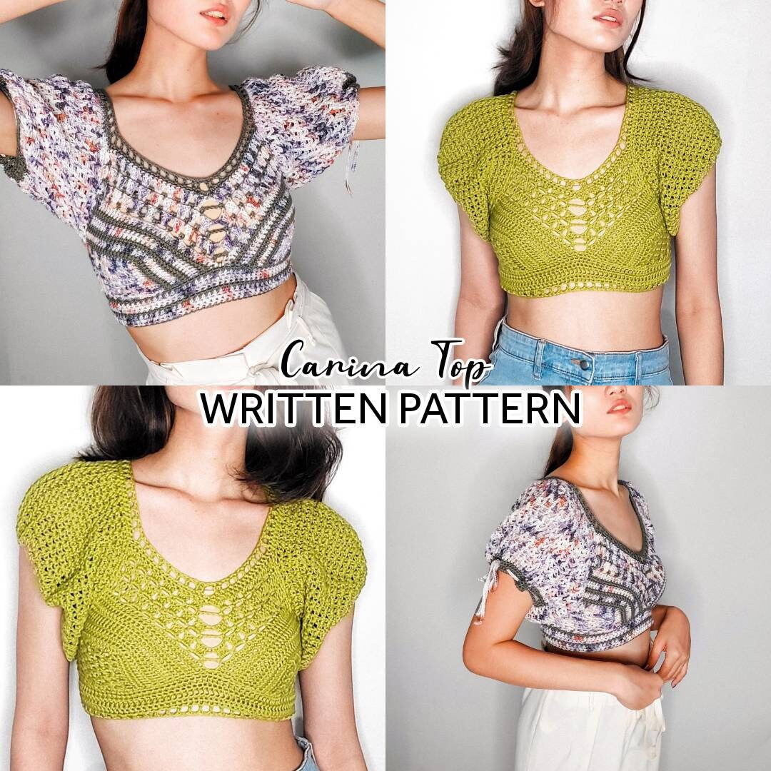 Carina Top Crochet Written Pattern - Etsy