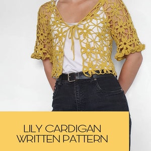 WRITTEN PATTERN: Lily Cardigan