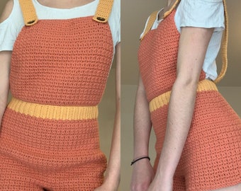 Crochet Written Pattern: Reese Overalls