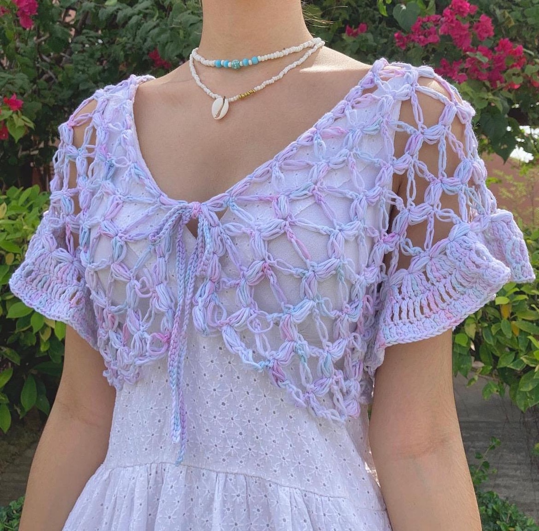 Chemisier/haut Charter Club Décolleté Crochet - Bleu Violet 100% Coton - Taille 16 - Neuf Avec étiquette