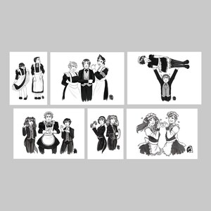 Cartes postales Persona Maid (P1-5)