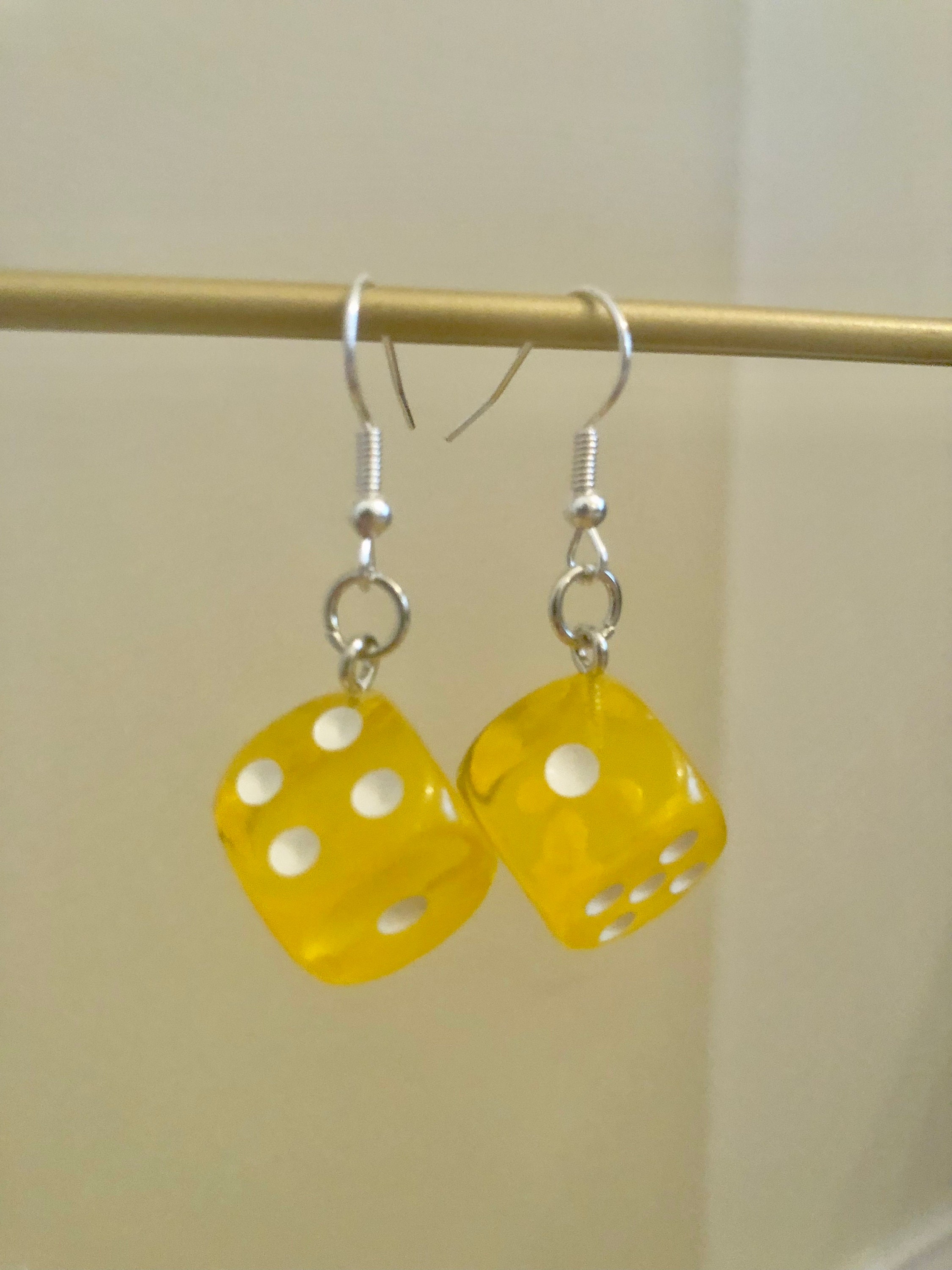 Colorful Dice Earrings Assorted D6 Earrings Dnd, Ttrpg, Pathfinder