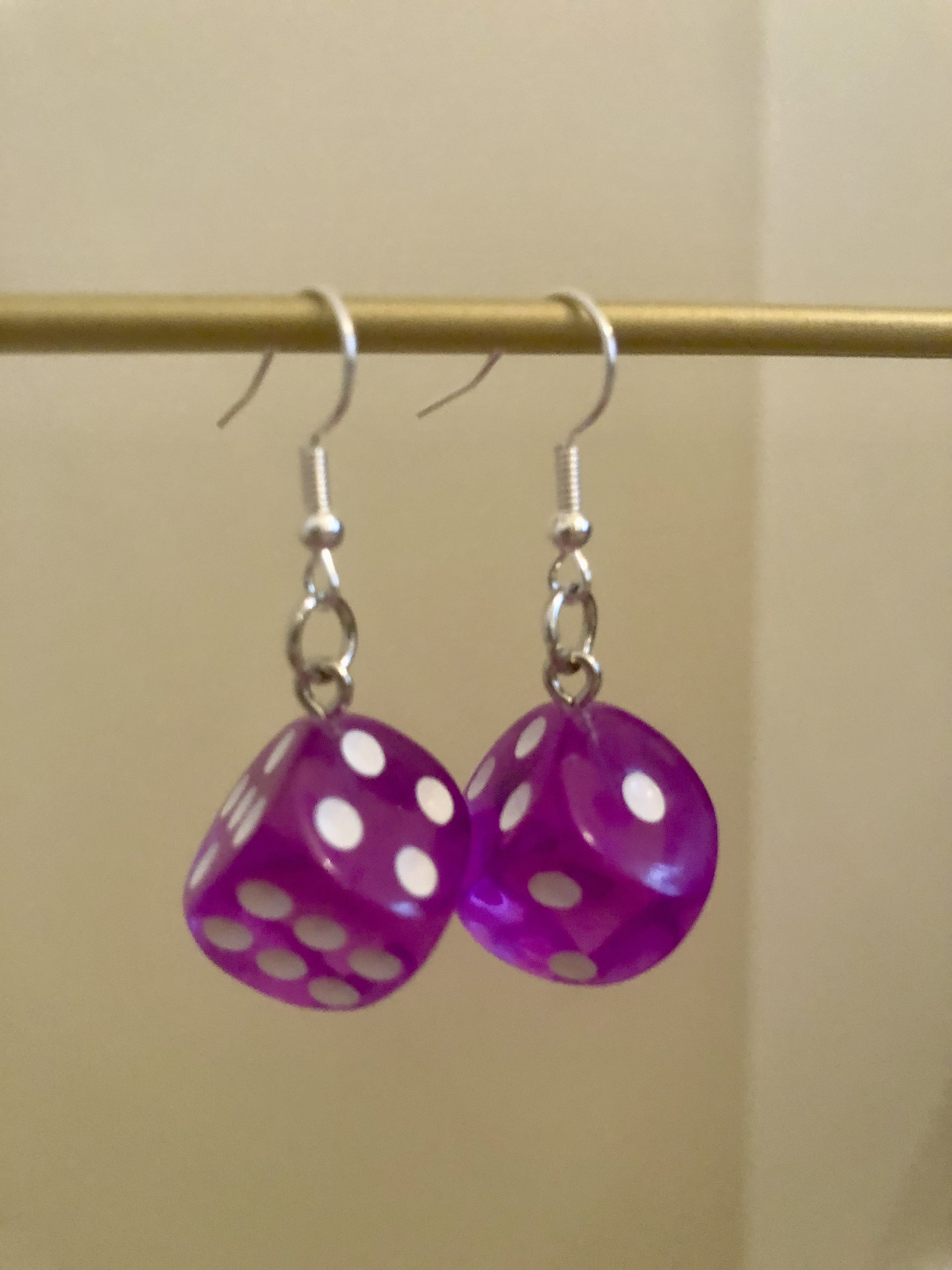 Colorful Dice Earrings Assorted D6 Earrings Dnd, Ttrpg, Pathfinder