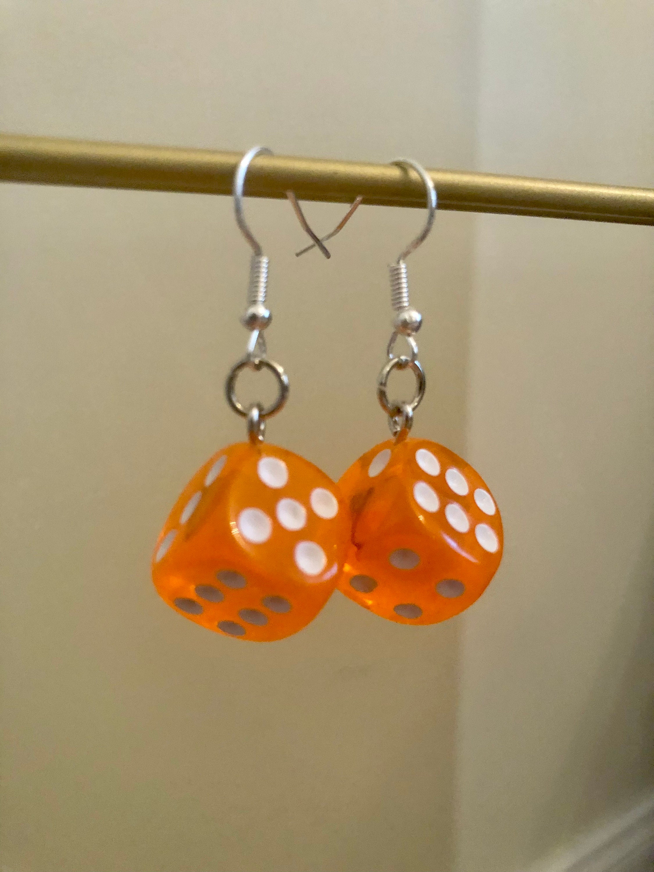 Colorful Dice Earrings Assorted D6 Earrings Dnd, Ttrpg, Pathfinder