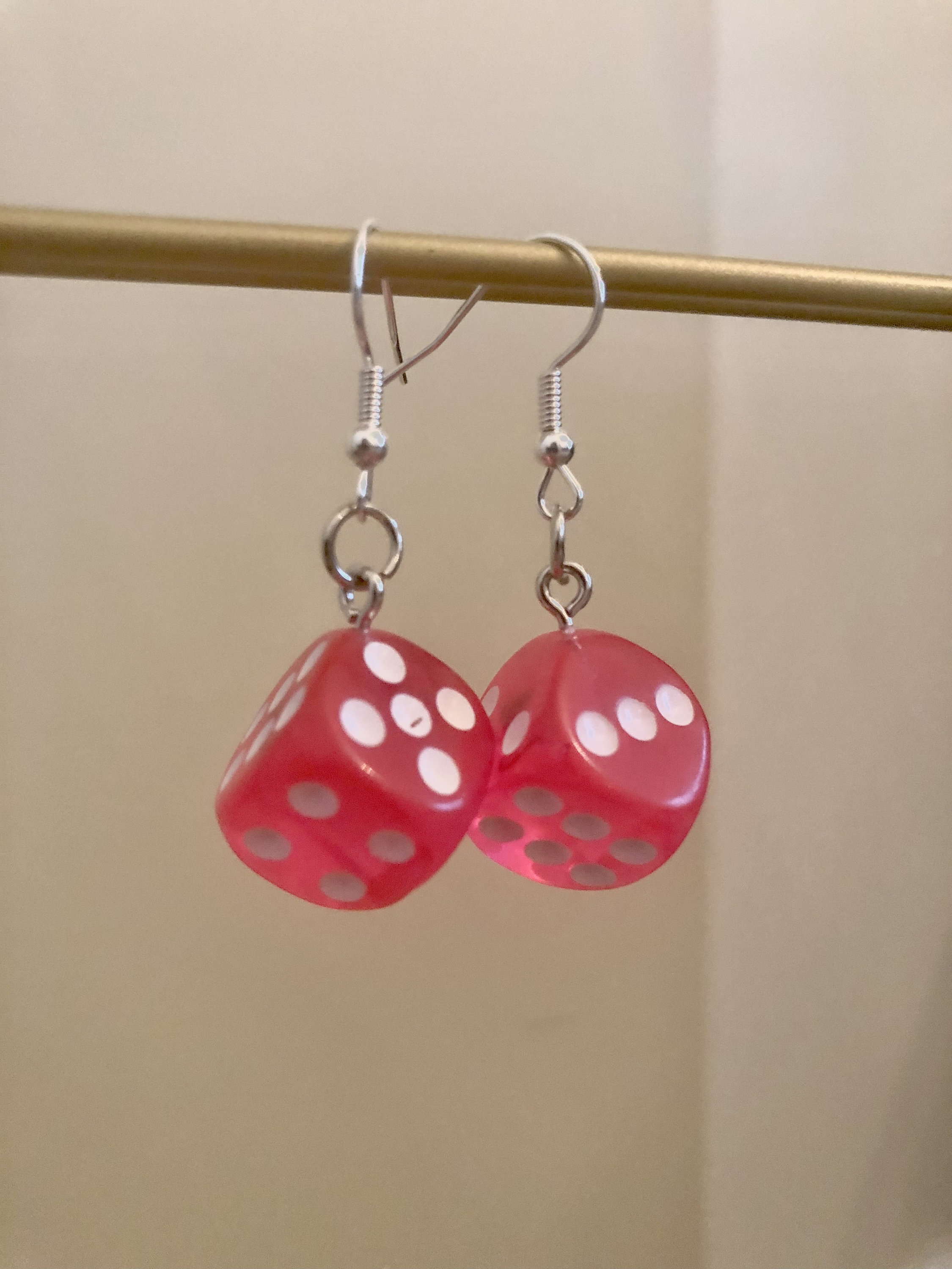 Colorful Dice Earrings Assorted D6 Earrings Dnd, Ttrpg, Pathfinder