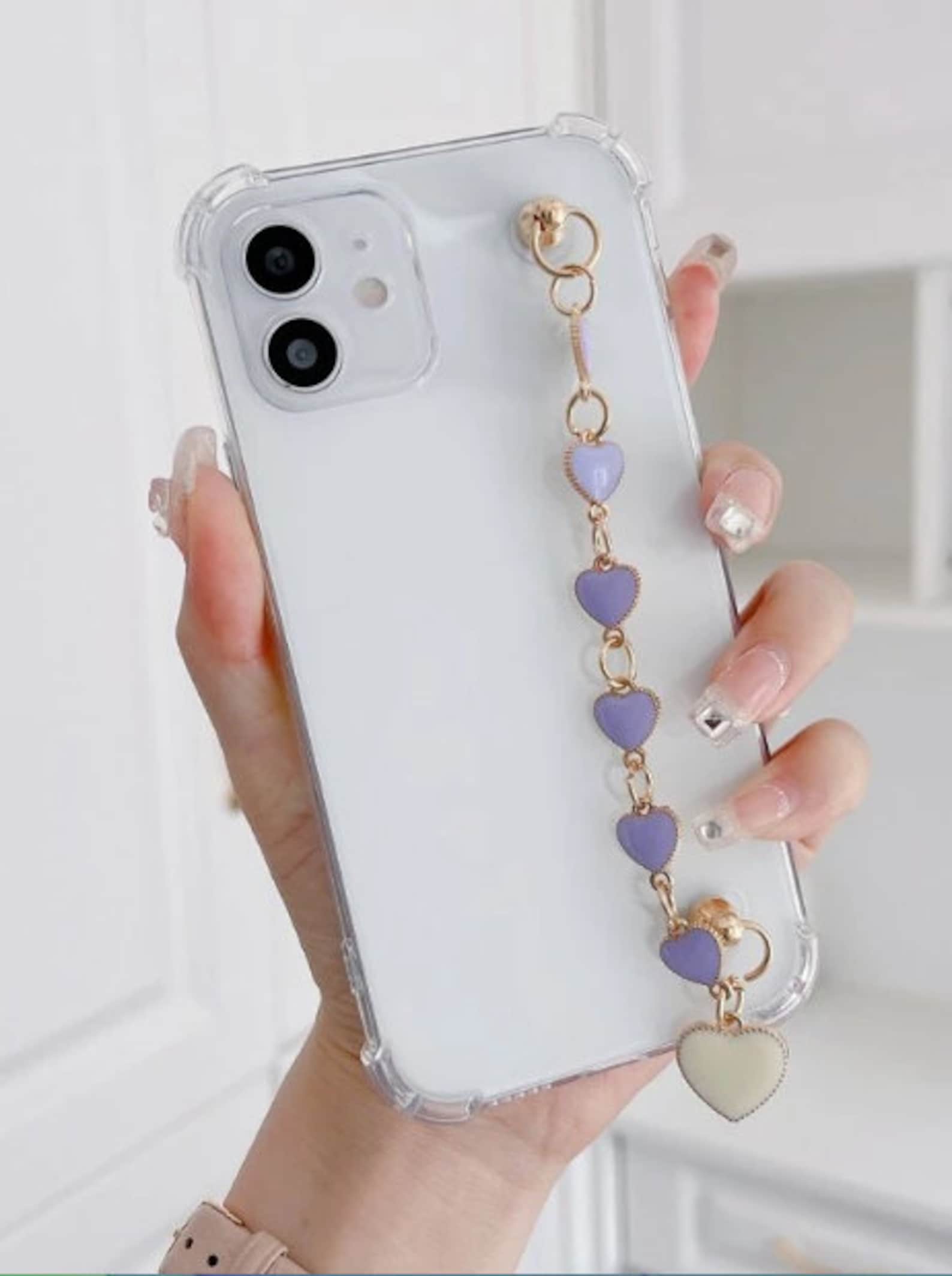 Light Pink Chain Heart Case for Iphone XR XS XS Max Iphone 11 Etsy UK