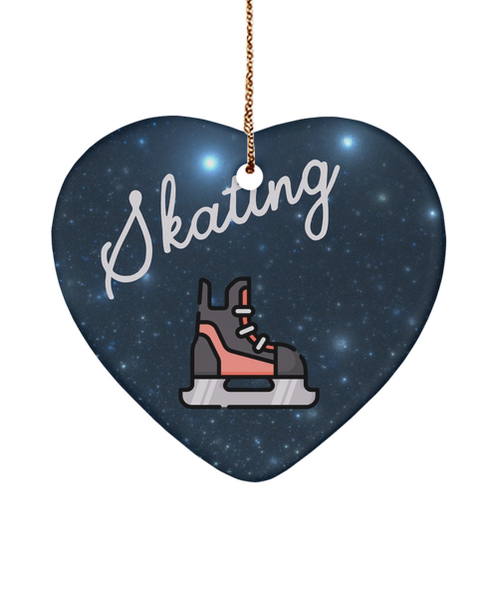 Great Gift For The Skateboarder In Your Life Skateboarding Heart Ornament