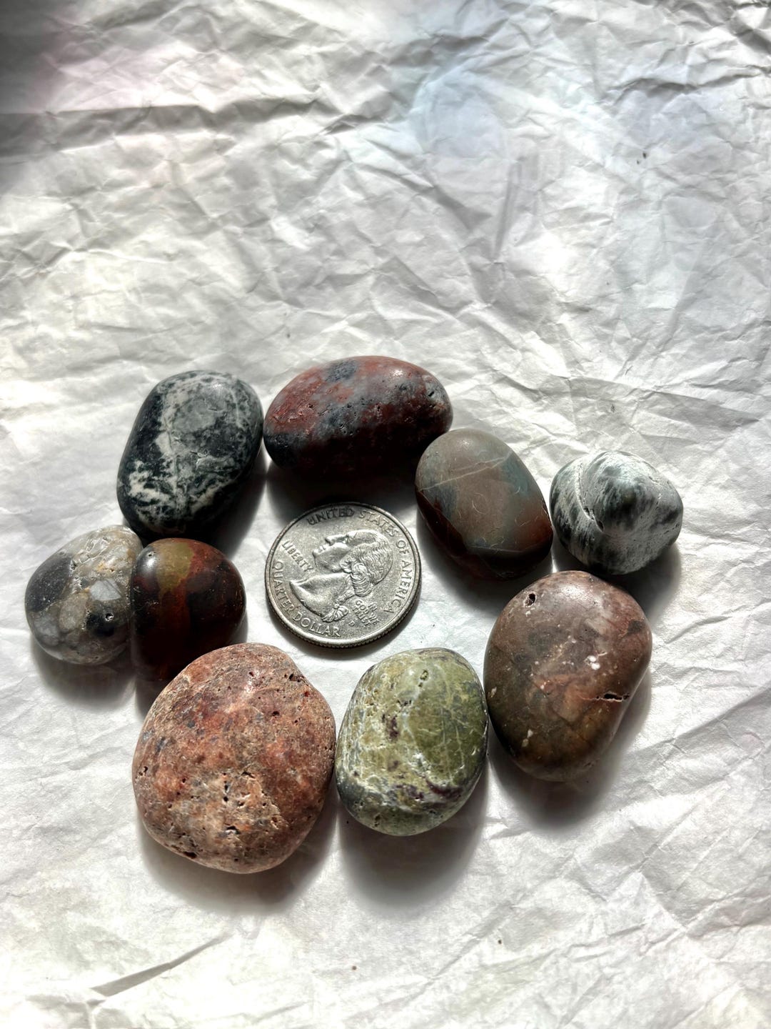 Tumbled Beach Rocks, Polished Natural Stones 14 - Etsy